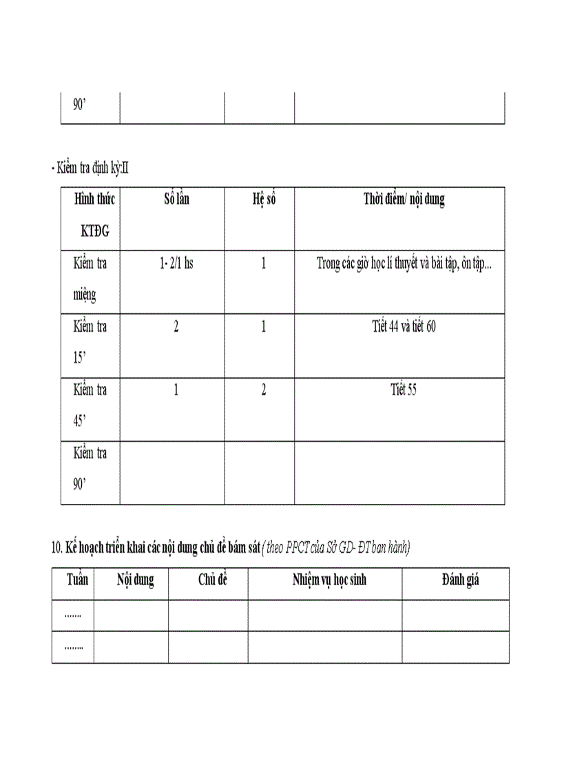 image for page Kế hoạch dạy học sinh học 8
