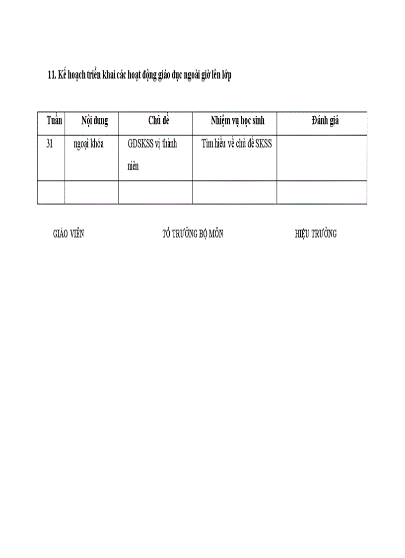 image for page Kế hoạch dạy học sinh học 8