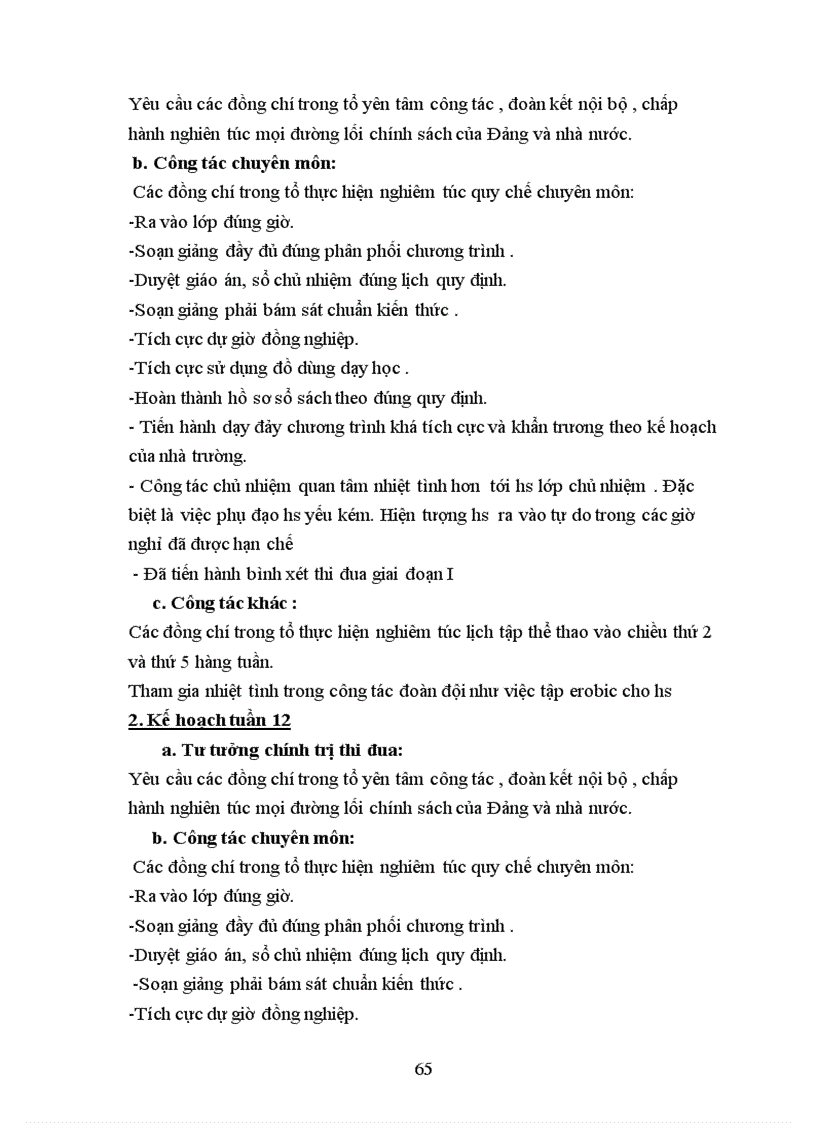 image for page Kế hoạch hoạt động tổ chuyên môn