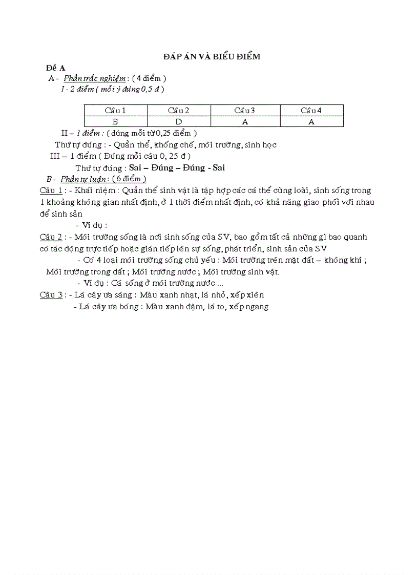 image for page Kiểm tra 1 tiết sinh lớp 9 hkii