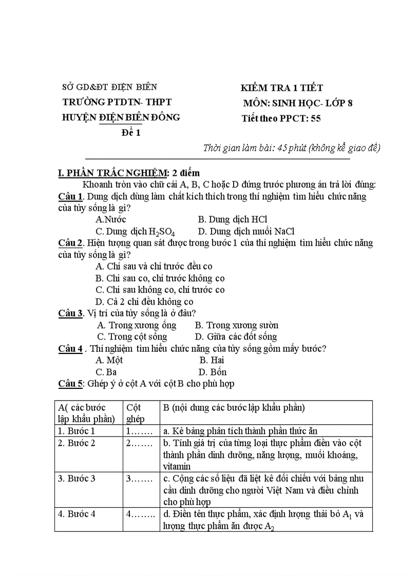 image for page Kiểm tra 1 tiết thực hành sinh học 8 k2