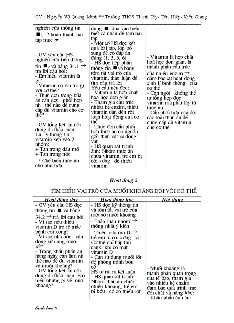 image for page Sinh Hoc 8 full 3 cot