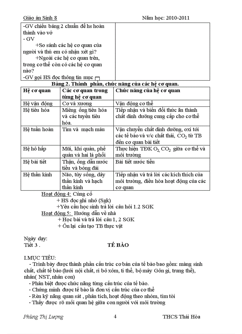 image for page Sinh 8 soạn theo chương trình giảm tải 2012