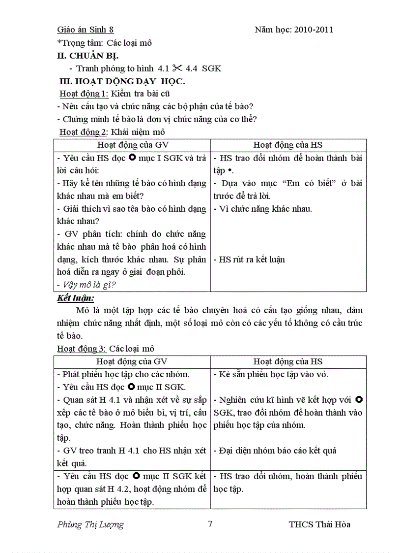 image for page Sinh 8 soạn theo chương trình giảm tải 2012