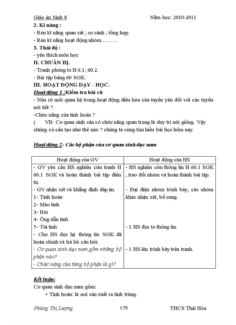 image for page Sinh 8 soạn theo chương trình giảm tải 2012
