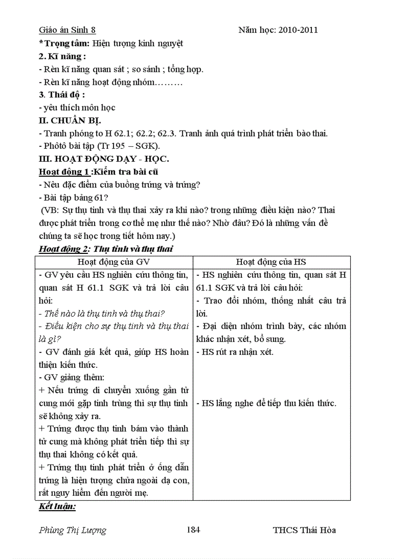 image for page Sinh 8 soạn theo chương trình giảm tải 2012