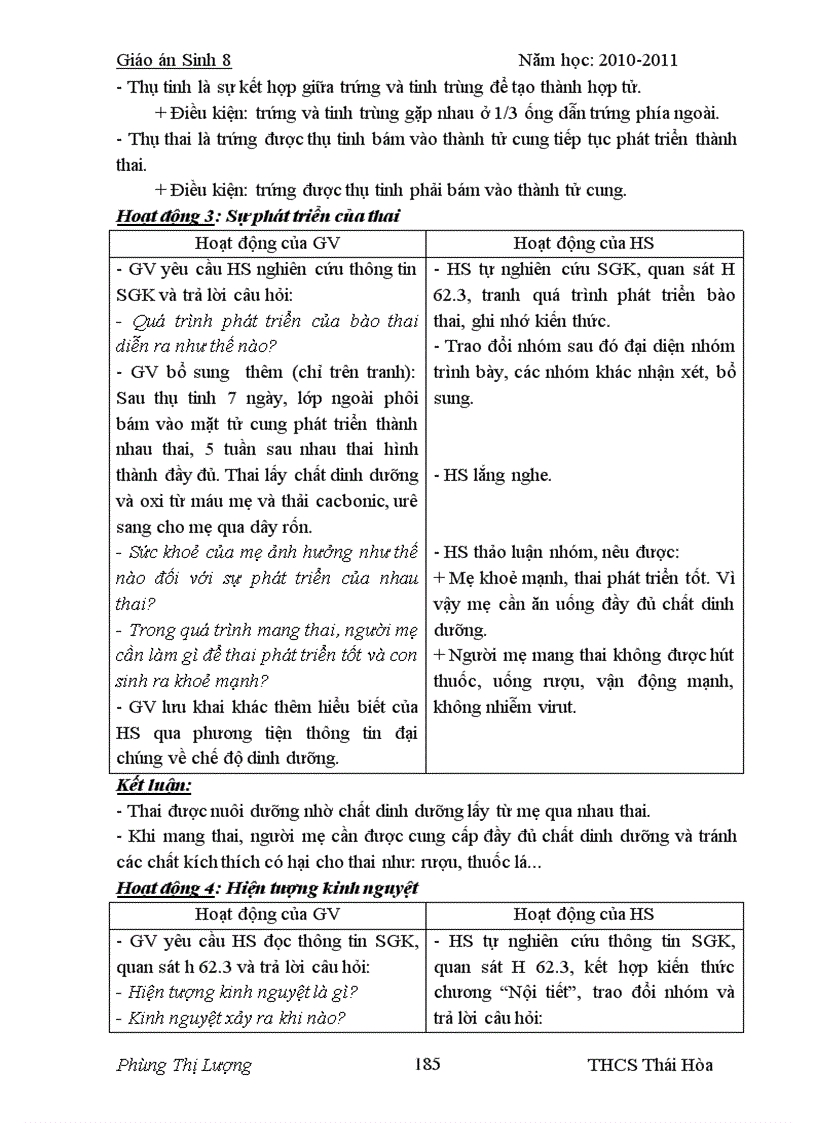 image for page Sinh 8 soạn theo chương trình giảm tải 2012