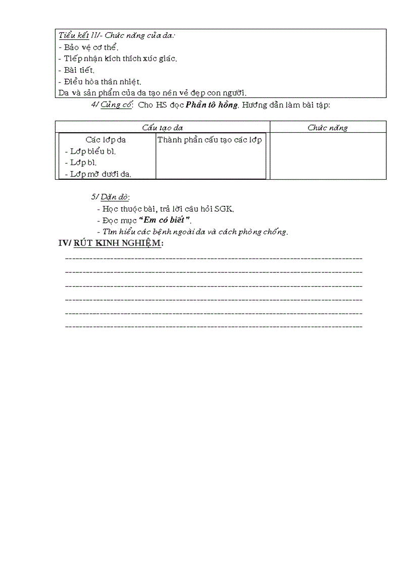 image for page Sinh 8 tiết 38 43