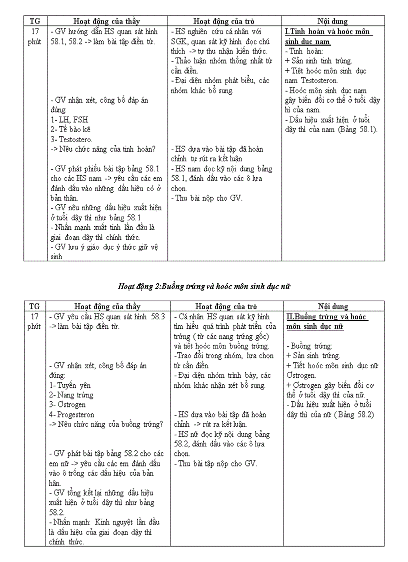 image for page Sinh 8 Tuần 29 30 31 32 Chuẩn KTKN