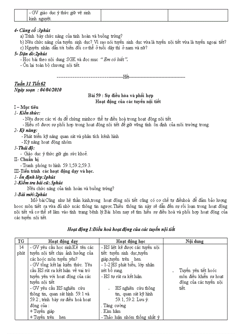 image for page Sinh 8 Tuần 29 30 31 32 Chuẩn KTKN