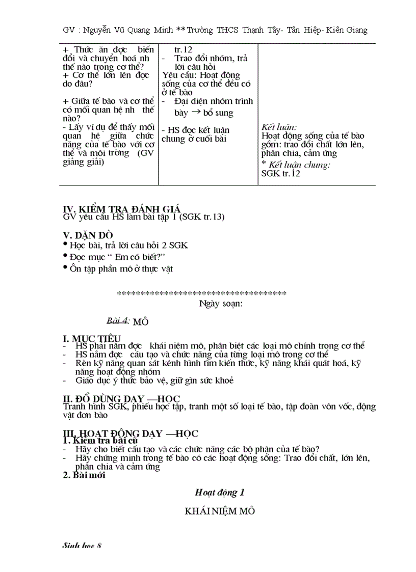 image for page Sinh Hoc 8 full 3 cot 1