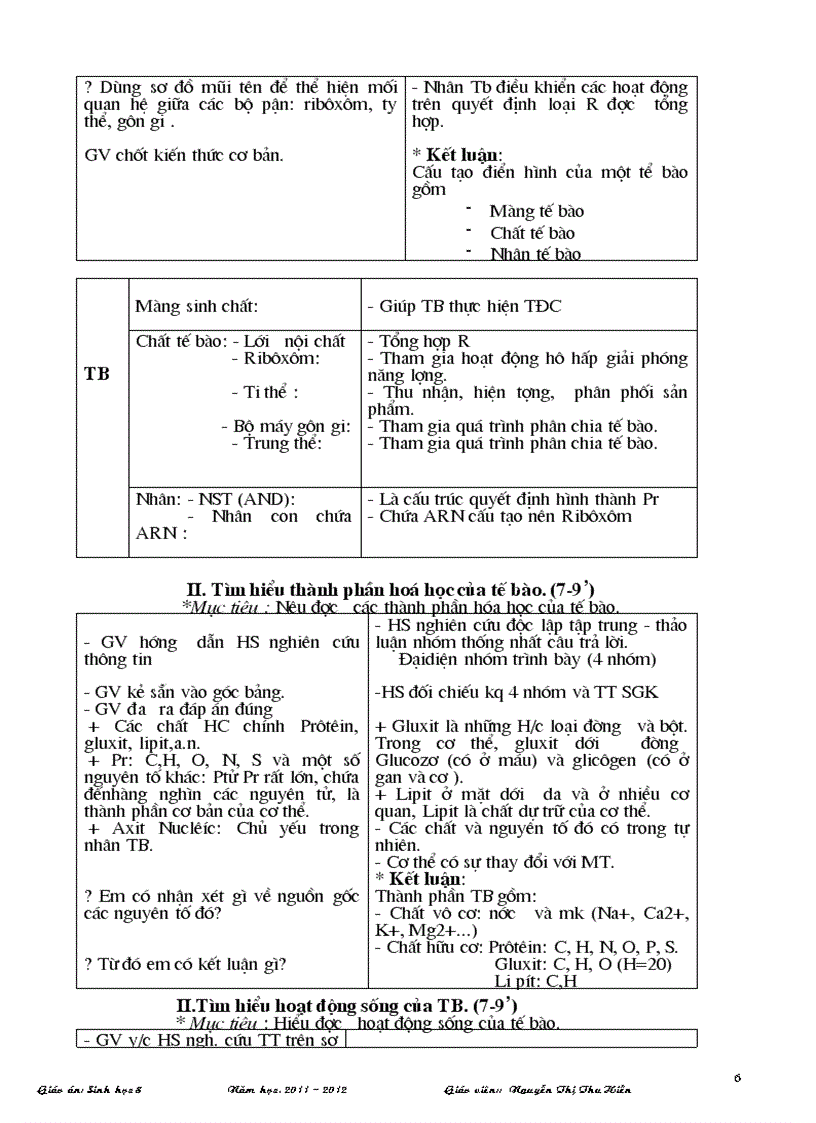image for page Sinh hoc 8 theo chuan kien thuc moi ki I