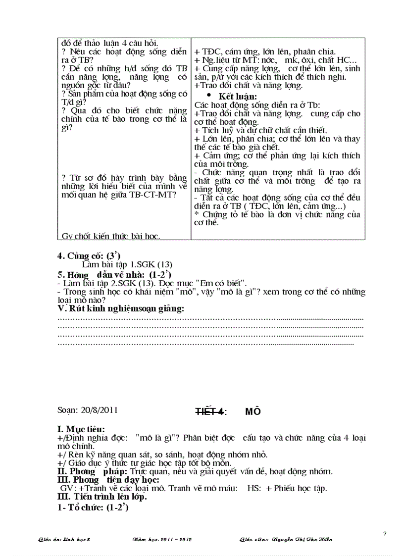 image for page Sinh hoc 8 theo chuan kien thuc moi ki I