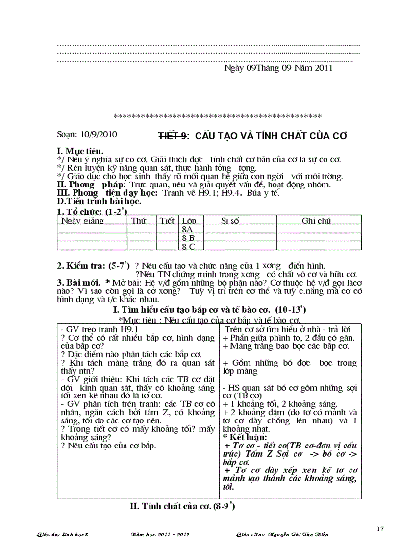 image for page Sinh hoc 8 theo chuan kien thuc moi ki I