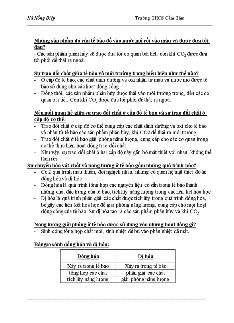 image for page Tài liệu ôn tập Sinh 8 hay