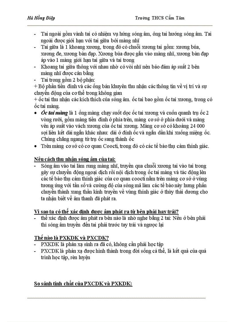 image for page Tài liệu ôn tập Sinh 8 hay