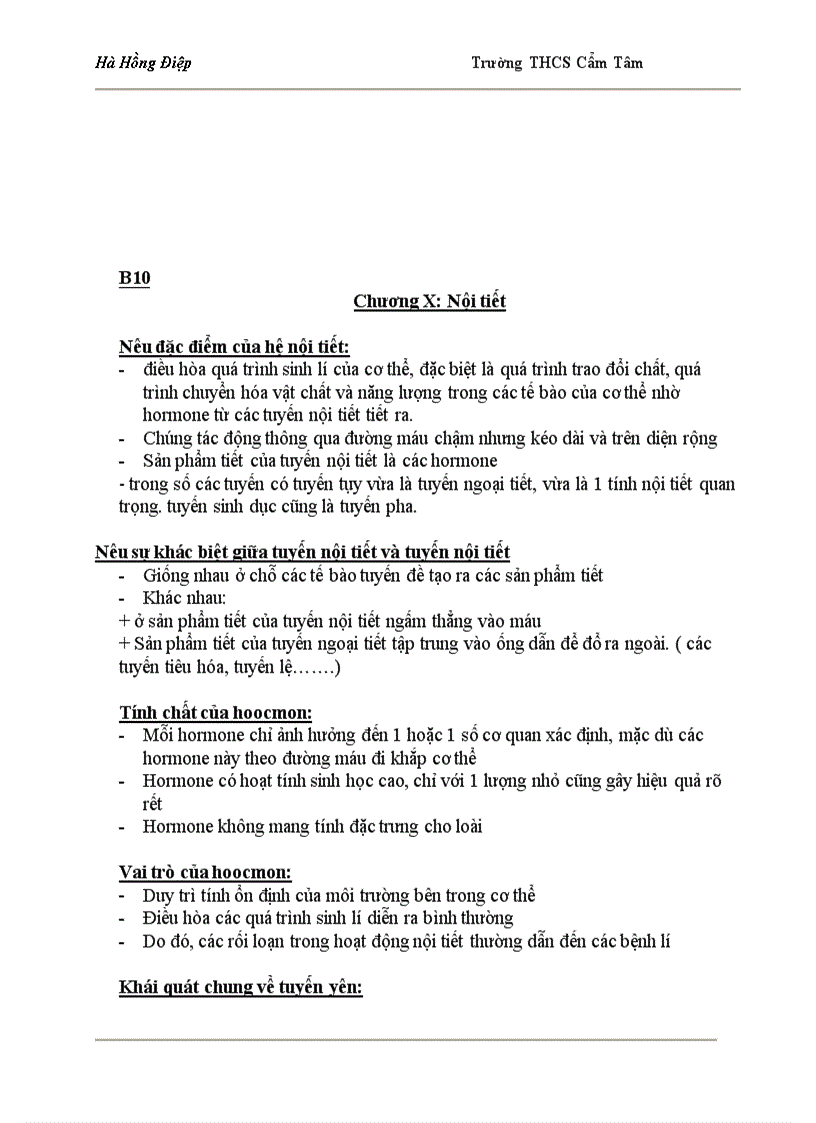 image for page Tài liệu ôn tập Sinh 8 hay