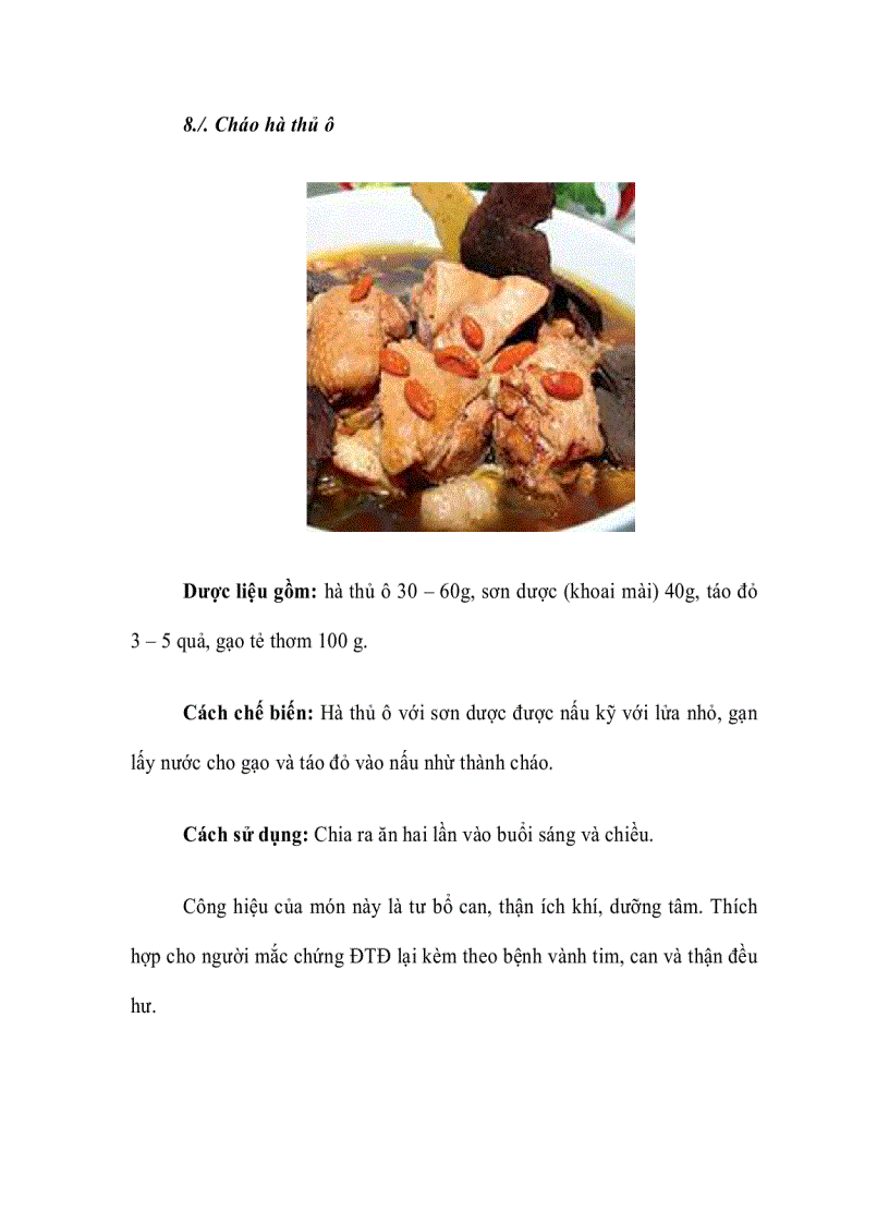 image for page 10 món ăn trị bệnh đái tháo đường