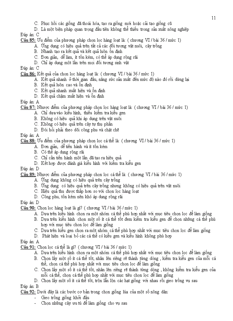 image for page 308 câu trắc nghiệm sinh 9