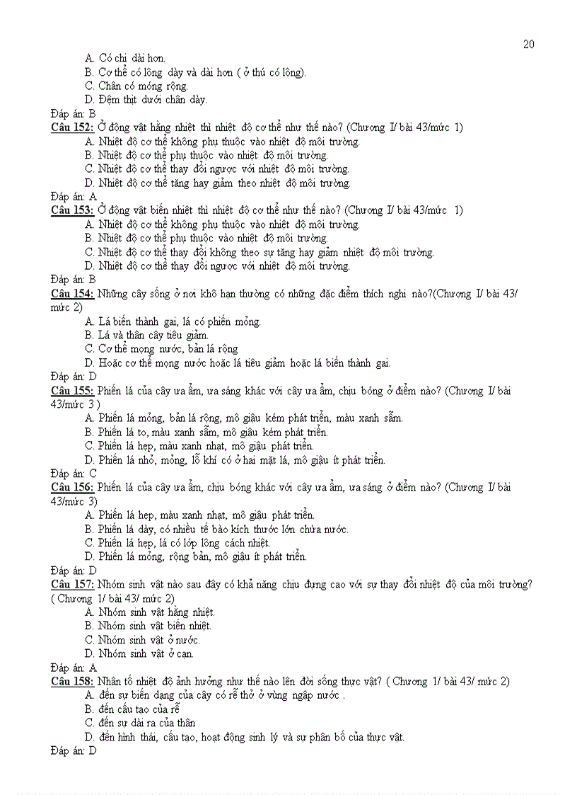 image for page 308 câu trắc nghiệm sinh 9
