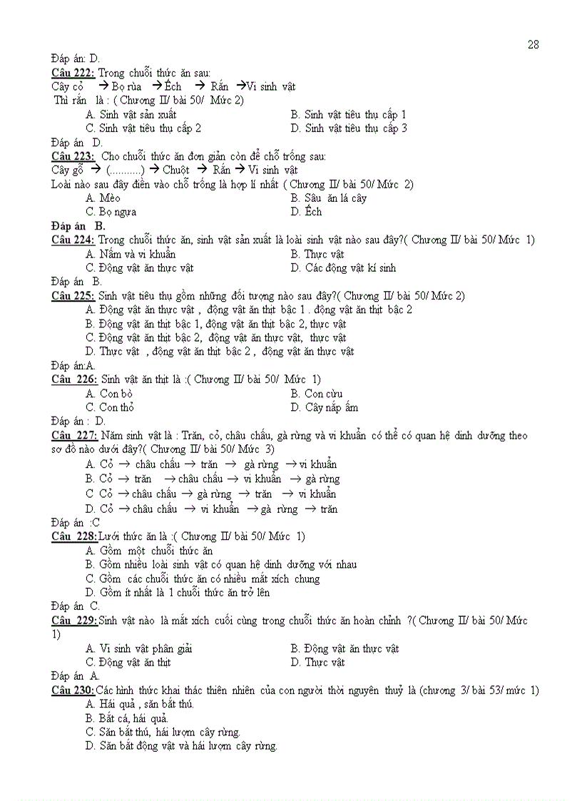 image for page 308 câu trắc nghiệm sinh 9