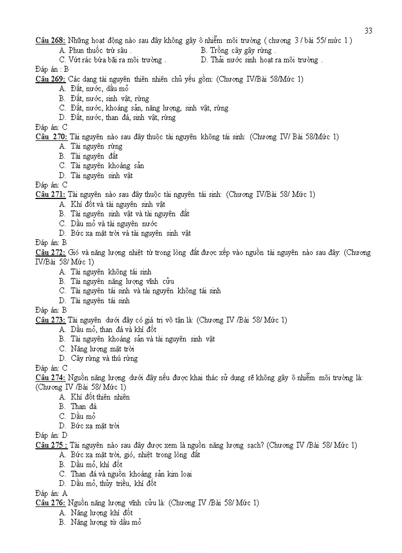 image for page 308 câu trắc nghiệm sinh 9