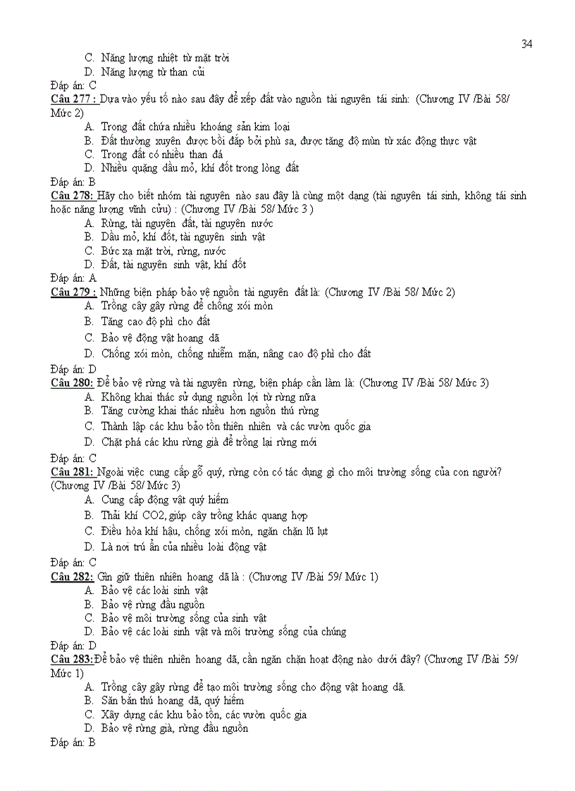 image for page 308 câu trắc nghiệm sinh 9