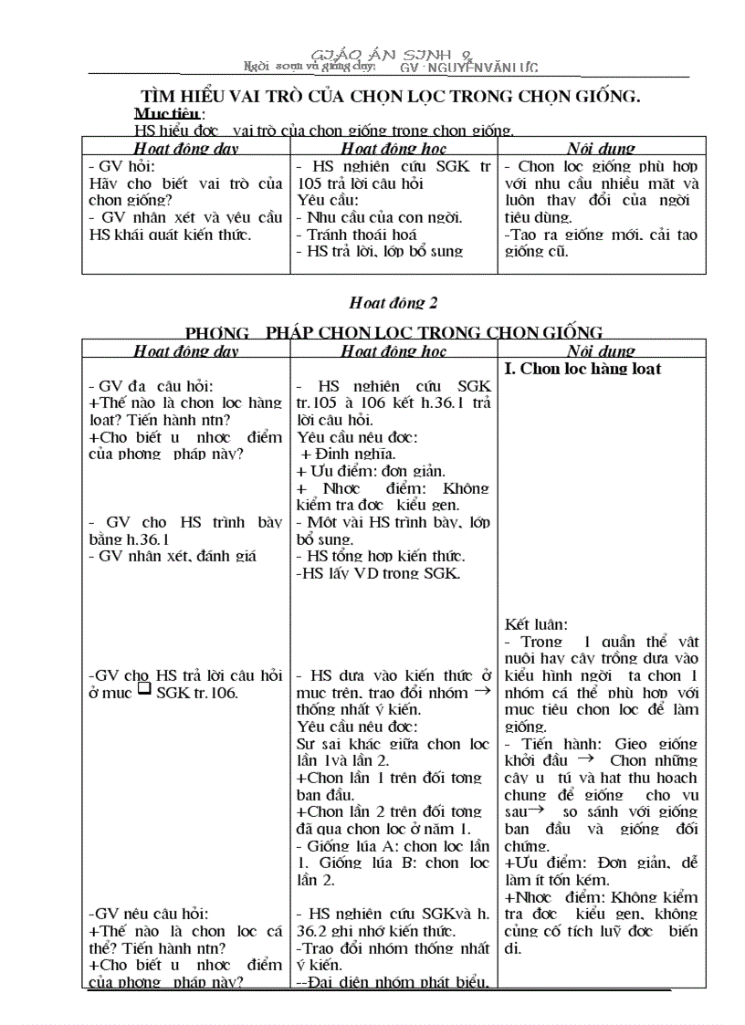 image for page Bai 36 Cac phuong phap chon loc