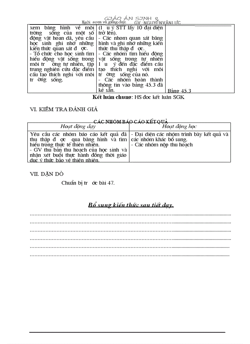 image for page Bai 45 46 Tim hieu moi truong va anh huong cua mot so nhan to sinh thai len doi song sinh vat