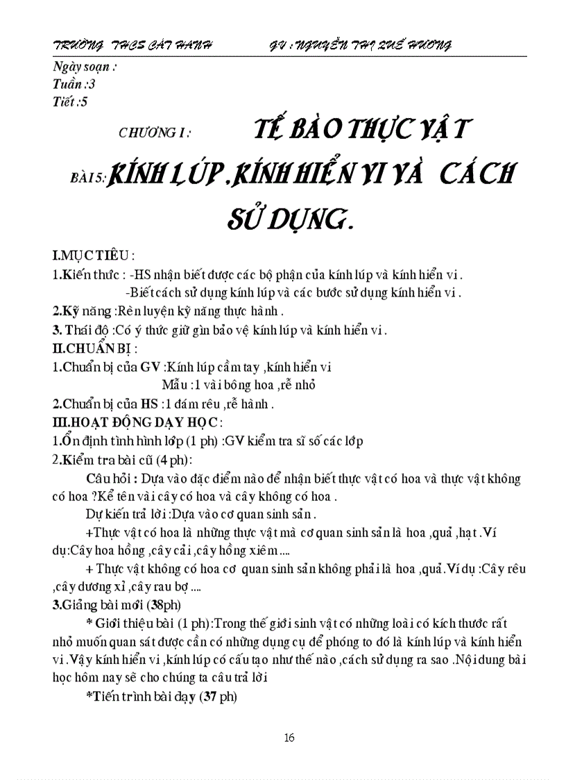 image for page Bài giảng sinh học 6 bài 5