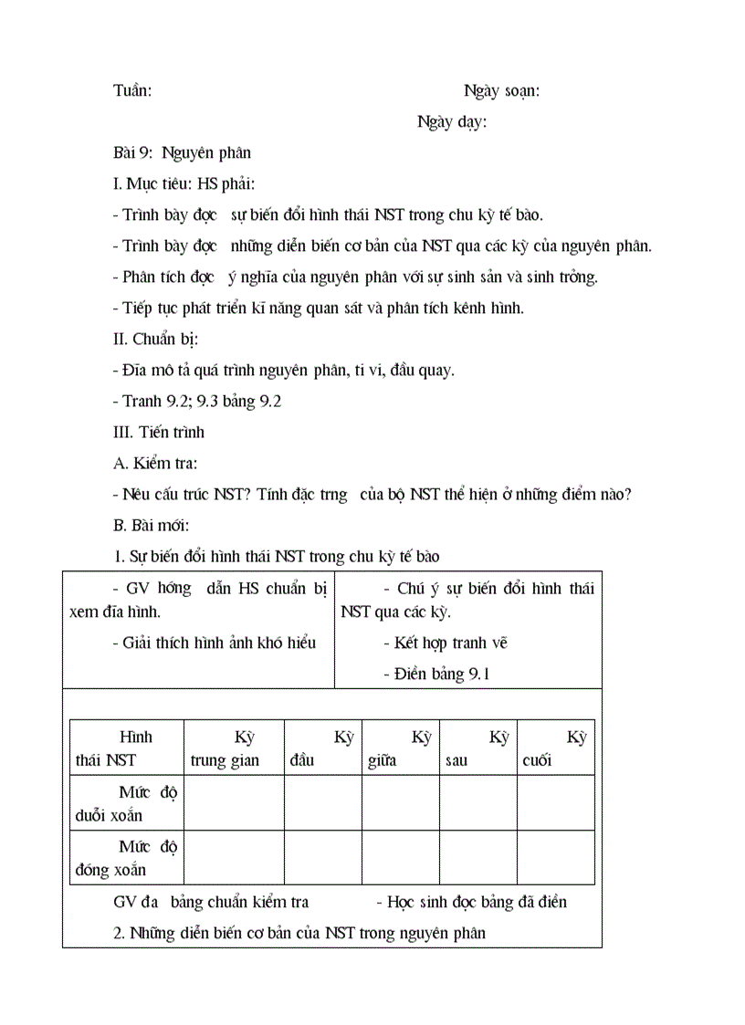 image for page Bai soan sinh 9