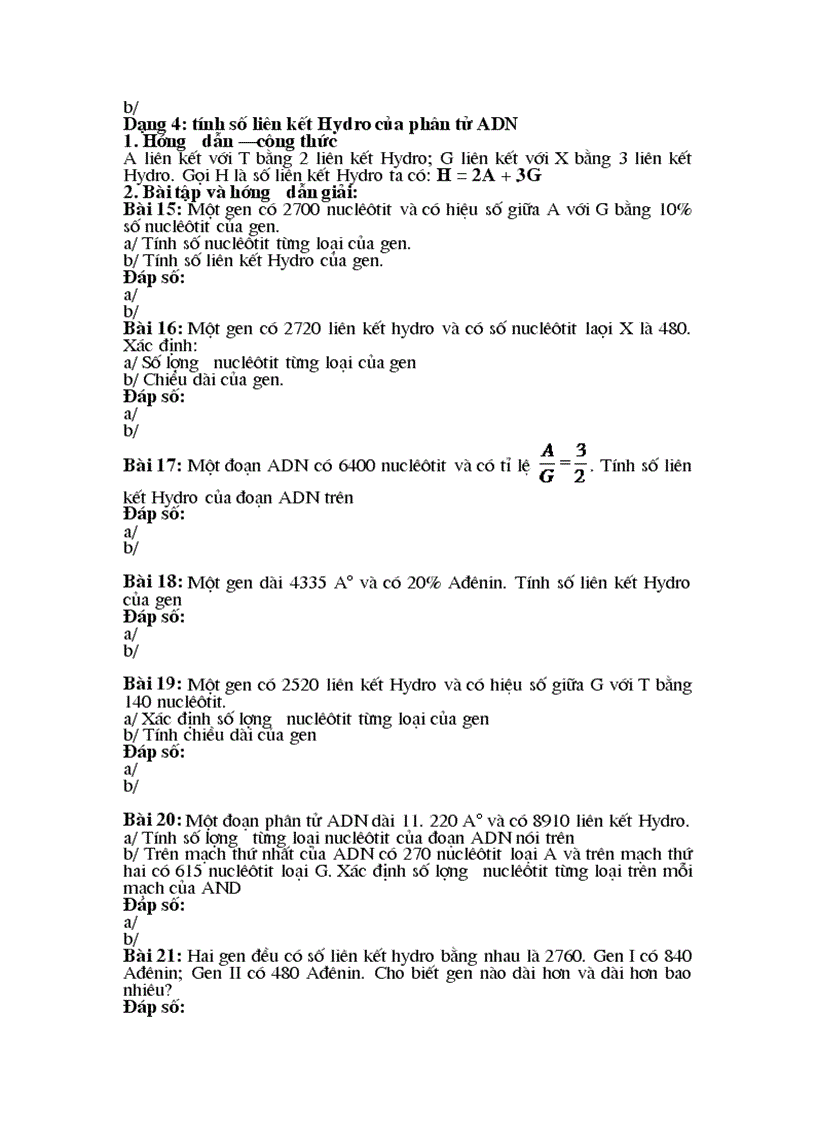 image for page Bài tập ADN