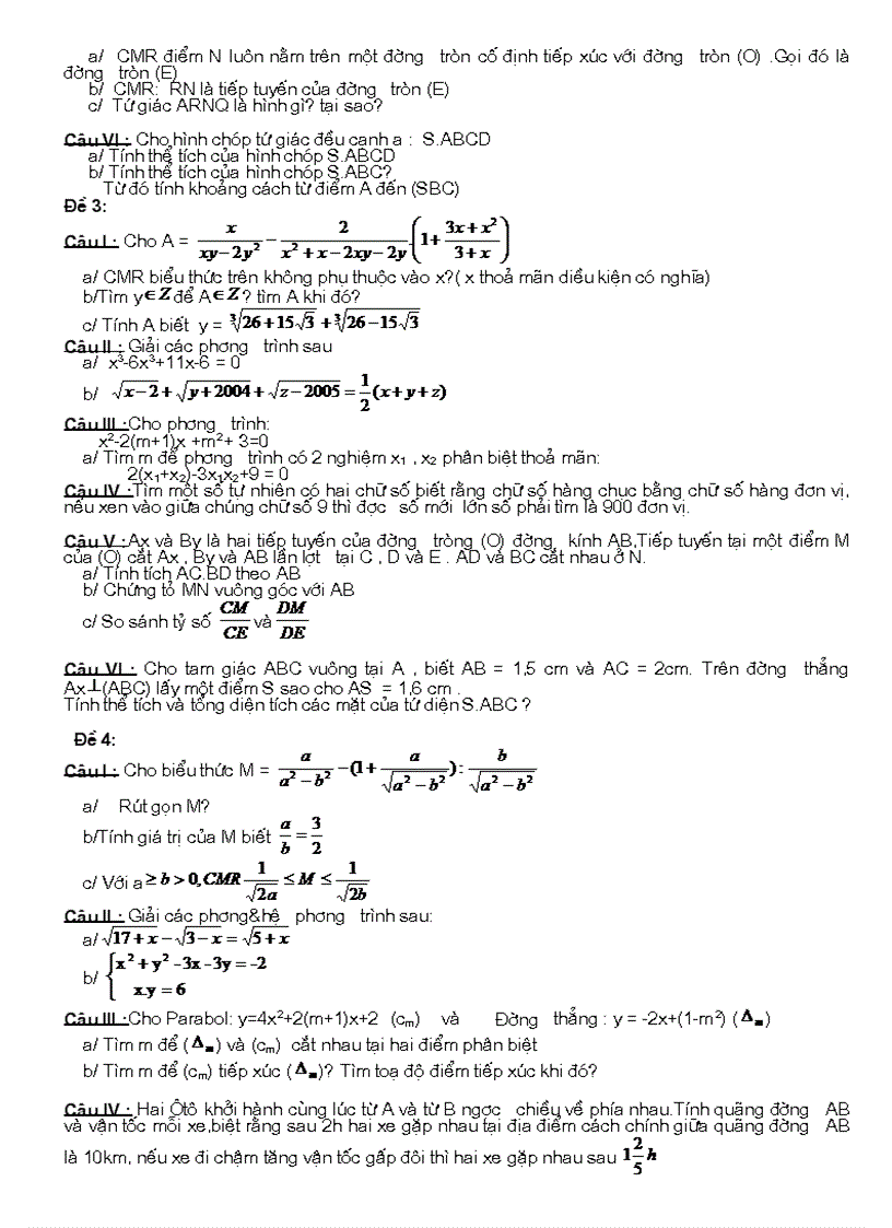 image for page Bộ đề thi vào THPT 3