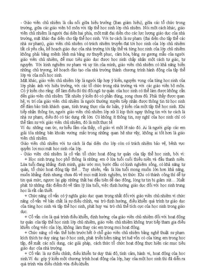 image for page Công tác giáo viên chủ nhiệm