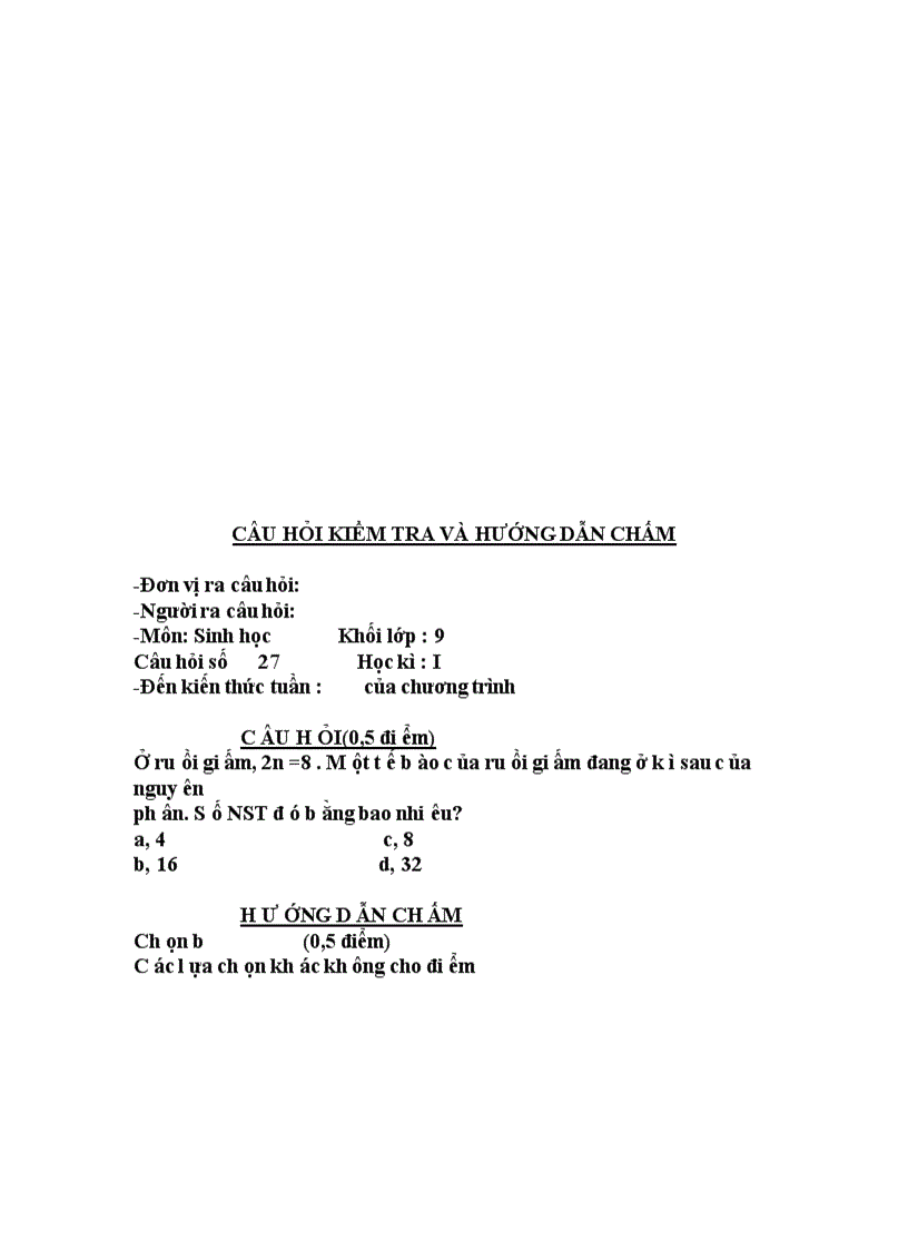 image for page Câu hỏi trắc nghiệm sinh 9 1