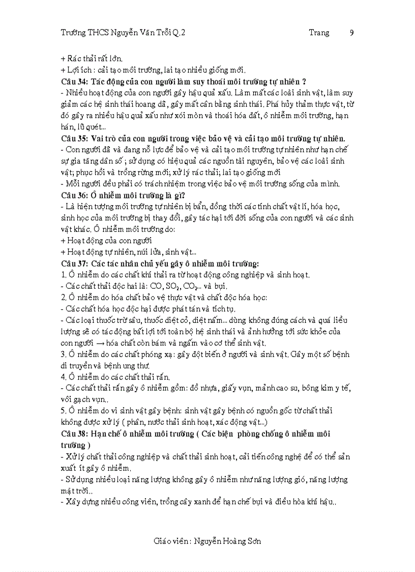 image for page De cuong on tap sinh hk ii