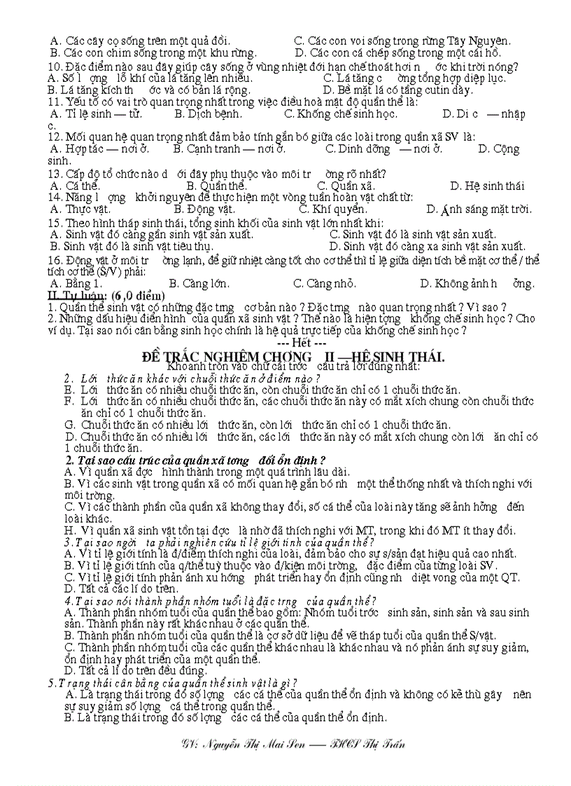 image for page De KT trac nghiem phan SV MT SH9