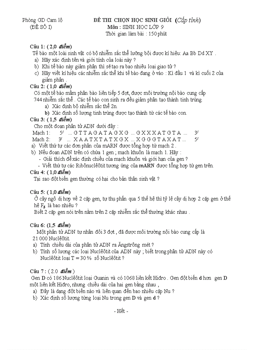 image for page De thi HSG mon sinh 9 quang tri