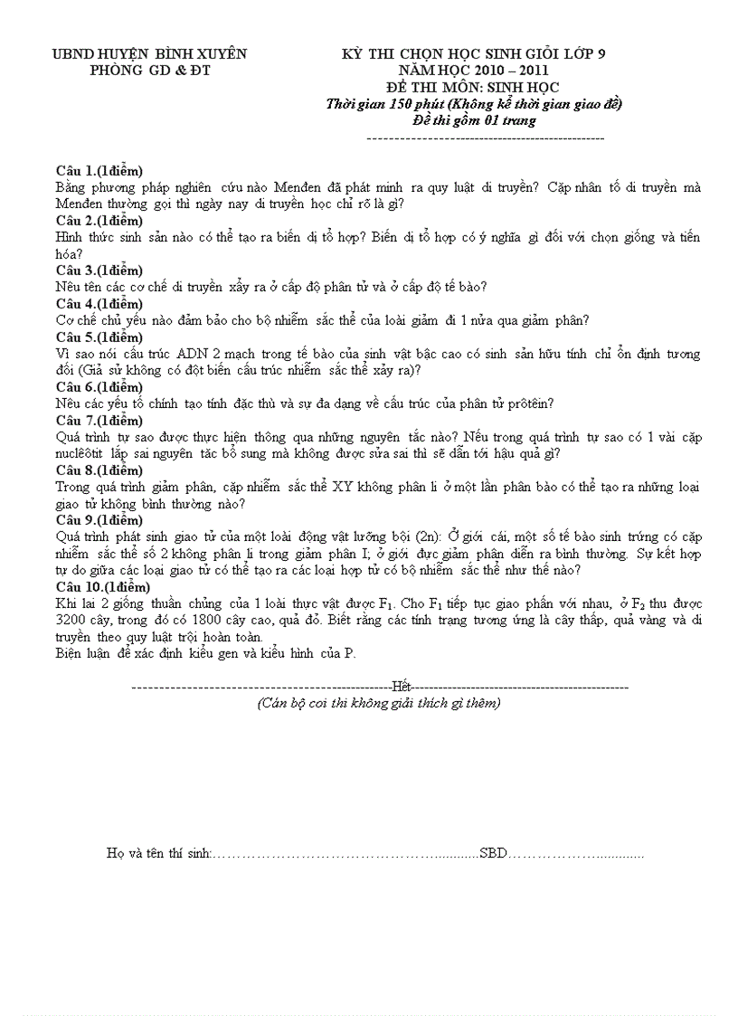 image for page De thi HSG sinh 9 cuc hay