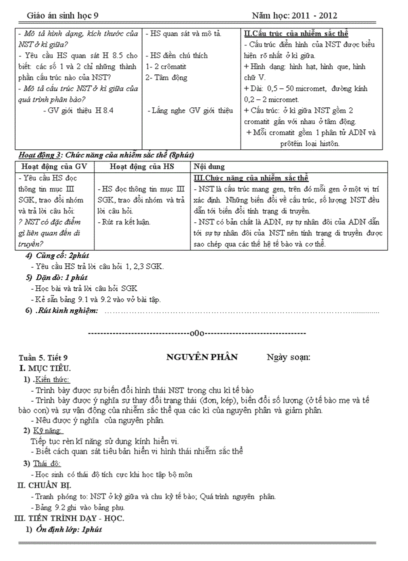image for page GA SH 9 11 12 chuẩn kiến thức mới