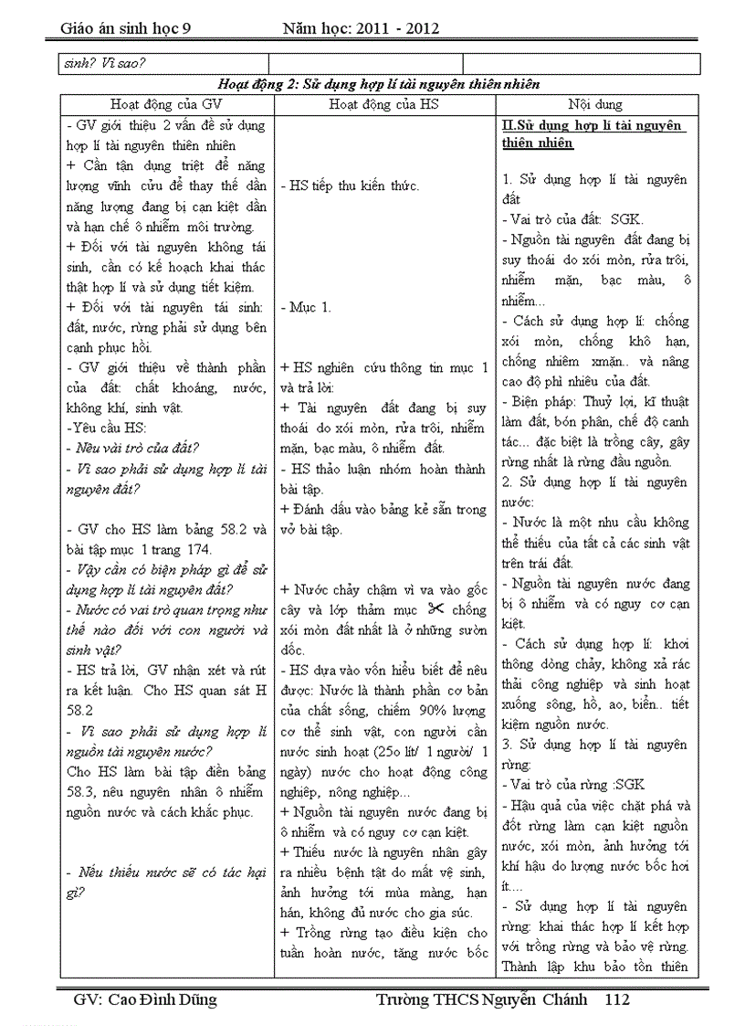 image for page GA SH 9 11 12 chuẩn kiến thức mới