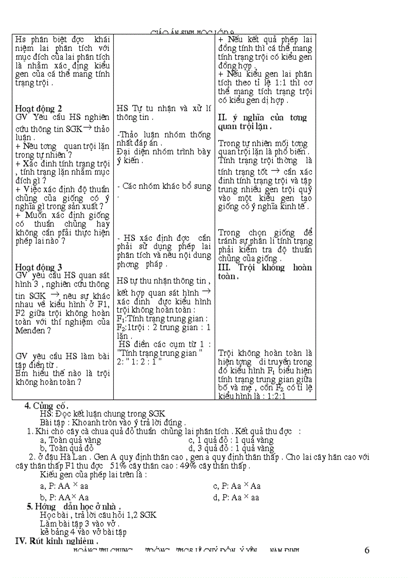 image for page Giao an sinh 9 3 cot