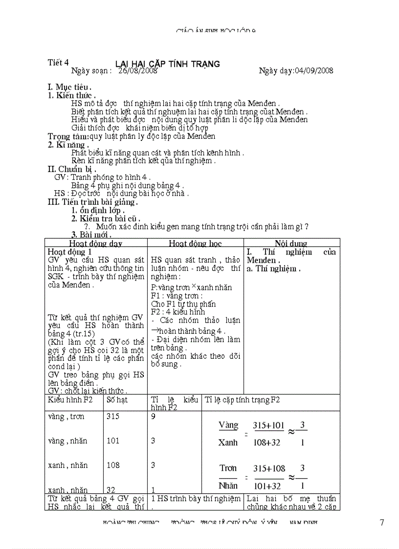 image for page Giao an sinh 9 3 cot