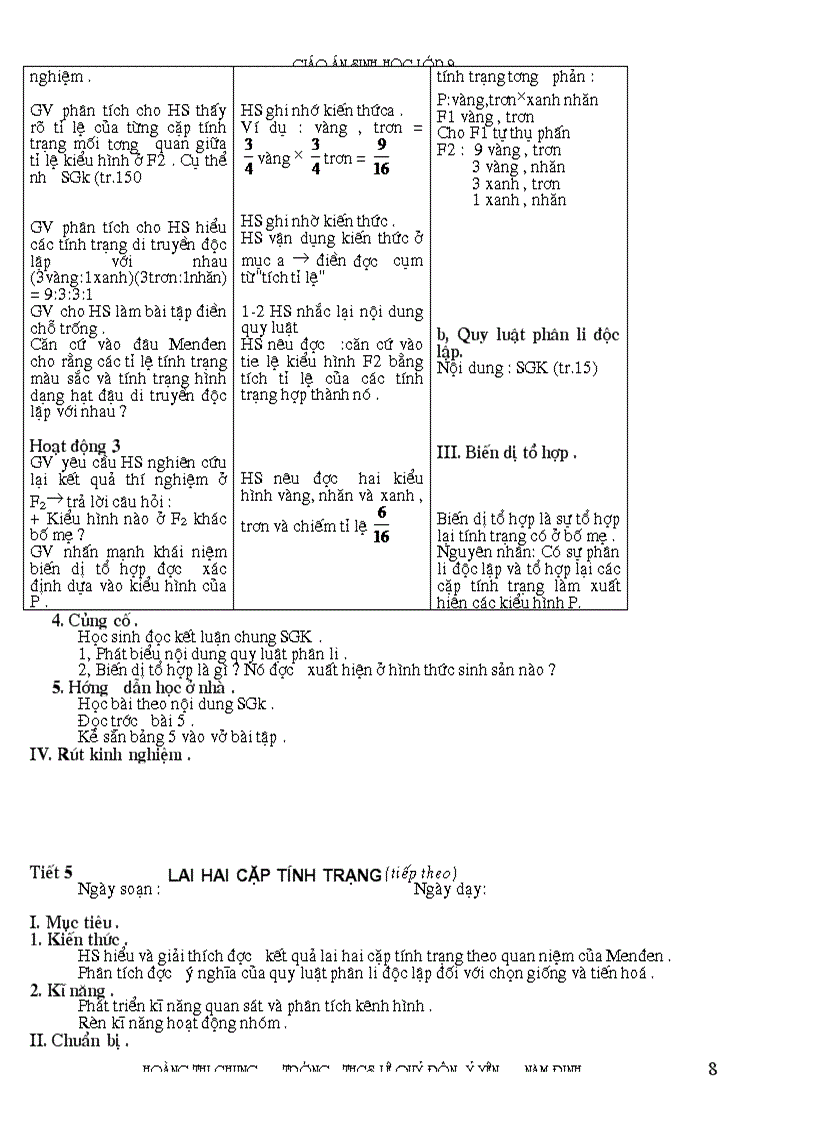 image for page Giao an sinh 9 3 cot