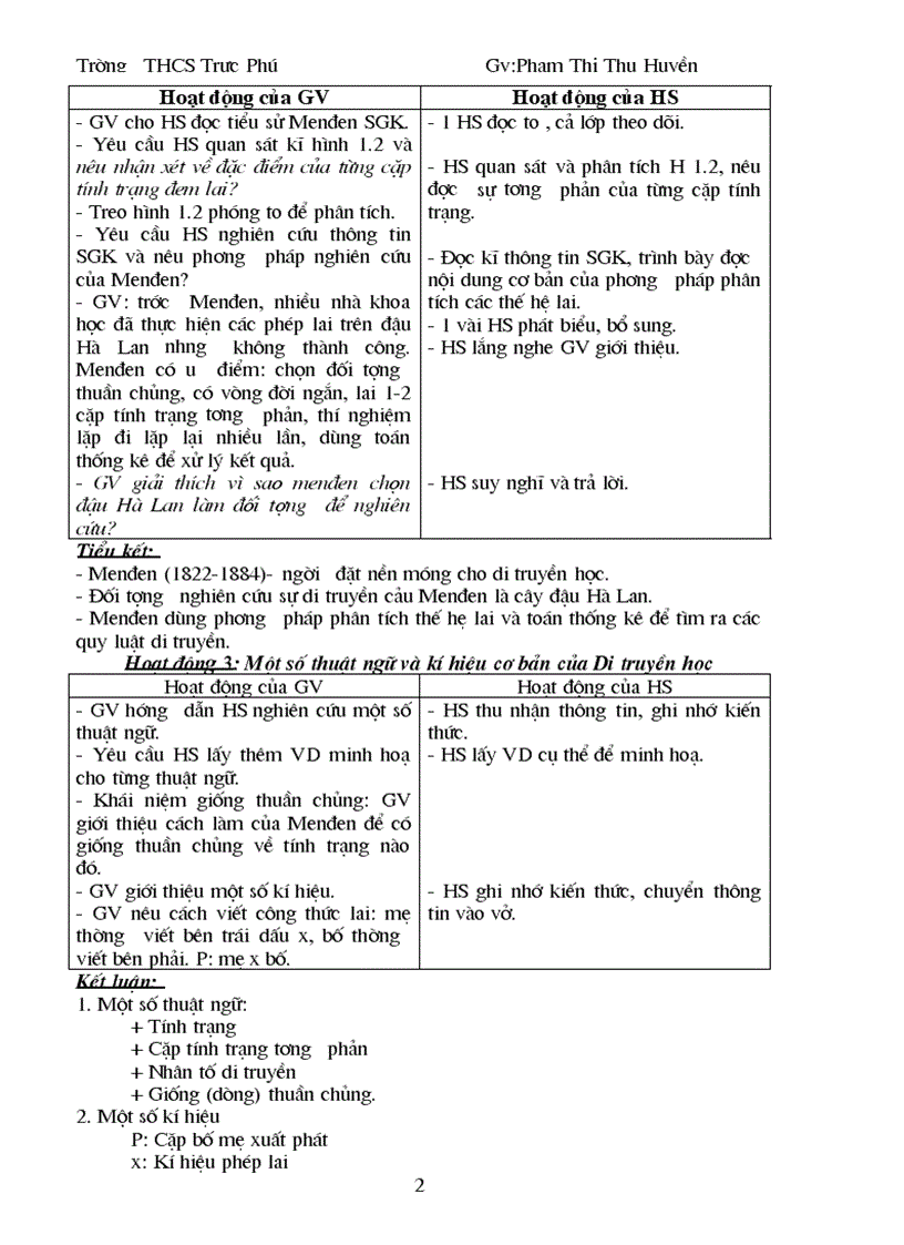 image for page Giao an sinh học 9 trọn bộ