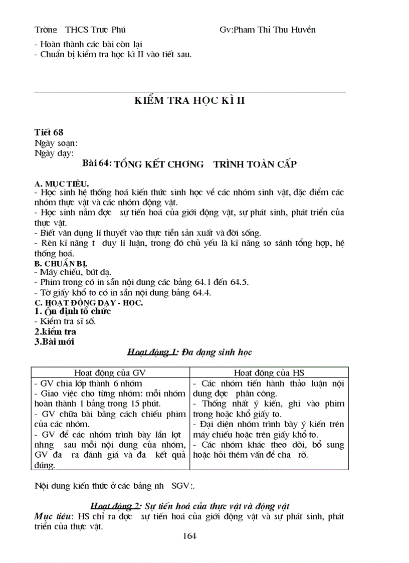 image for page Giao an sinh học 9 trọn bộ