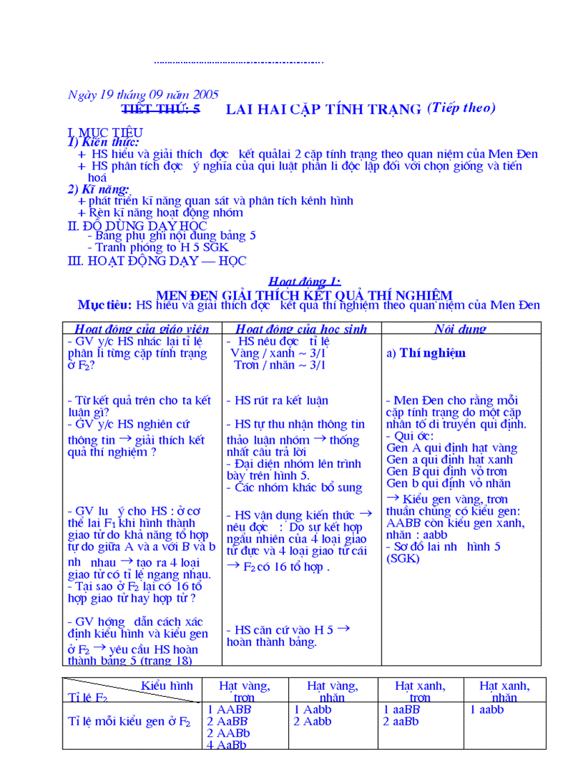 image for page Giao an 3 cot HK1