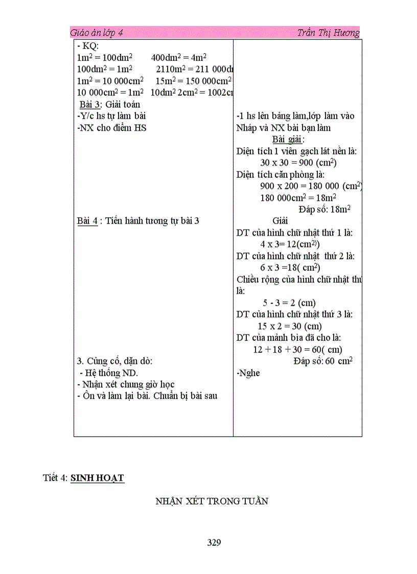 image for page Giáo án 4 Tuần 11