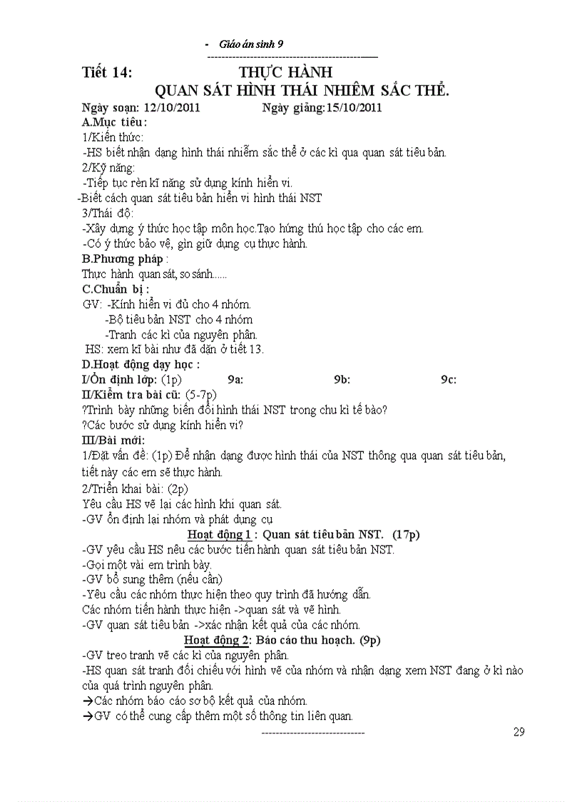 image for page Giáo án 9 trọn bộ mới nhất