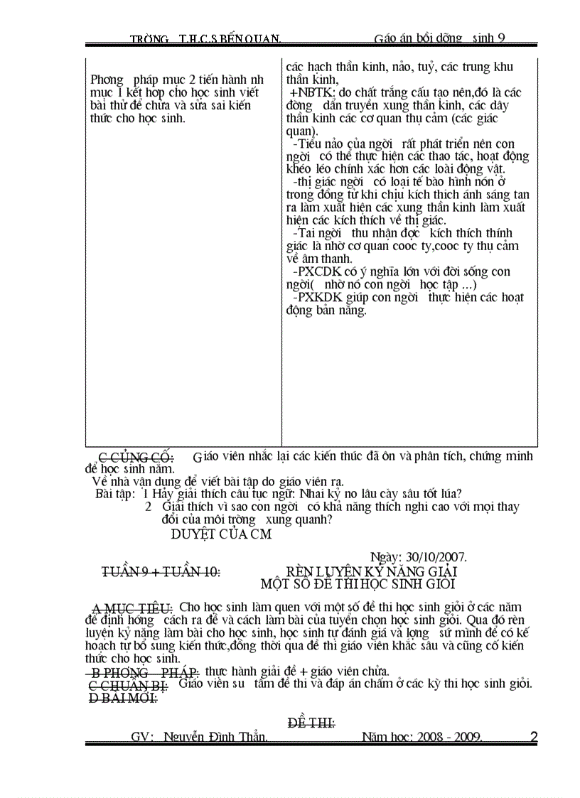 image for page Giao an BDsinh 9 tuân3